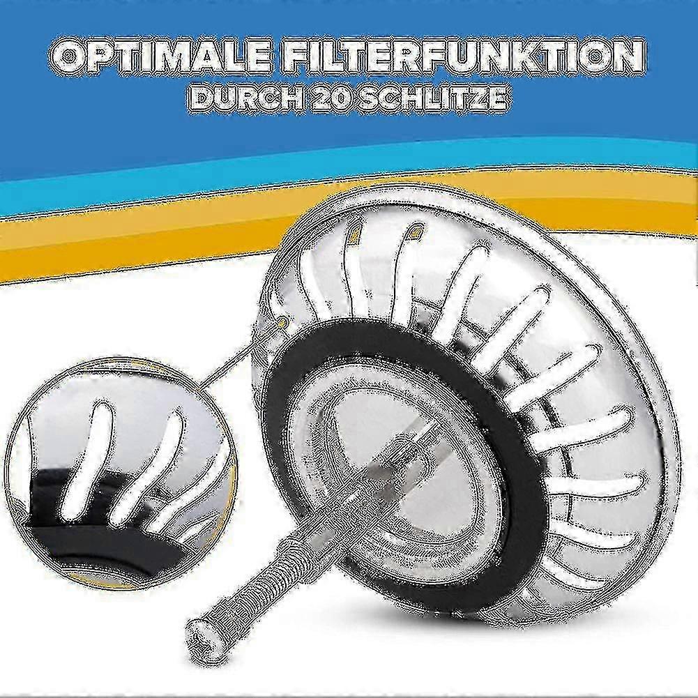 79/82mm For Blanco Replacement Adjustable Kitchen Sink Drain Strainer Rustproof Stainless Steel Sink Strainer With Plug Function_B Lucky_B