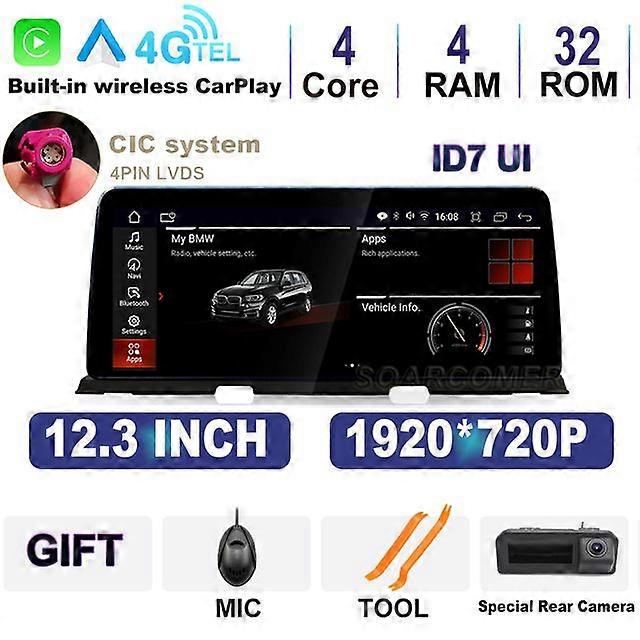 12.3" Android 12 QLED Bildschirm Für BMW 6 Series F06 F12 CIC NBT 2010 - 2017 Auto Multimedia Player GPS Wi-Fi Carplay Auto Radio