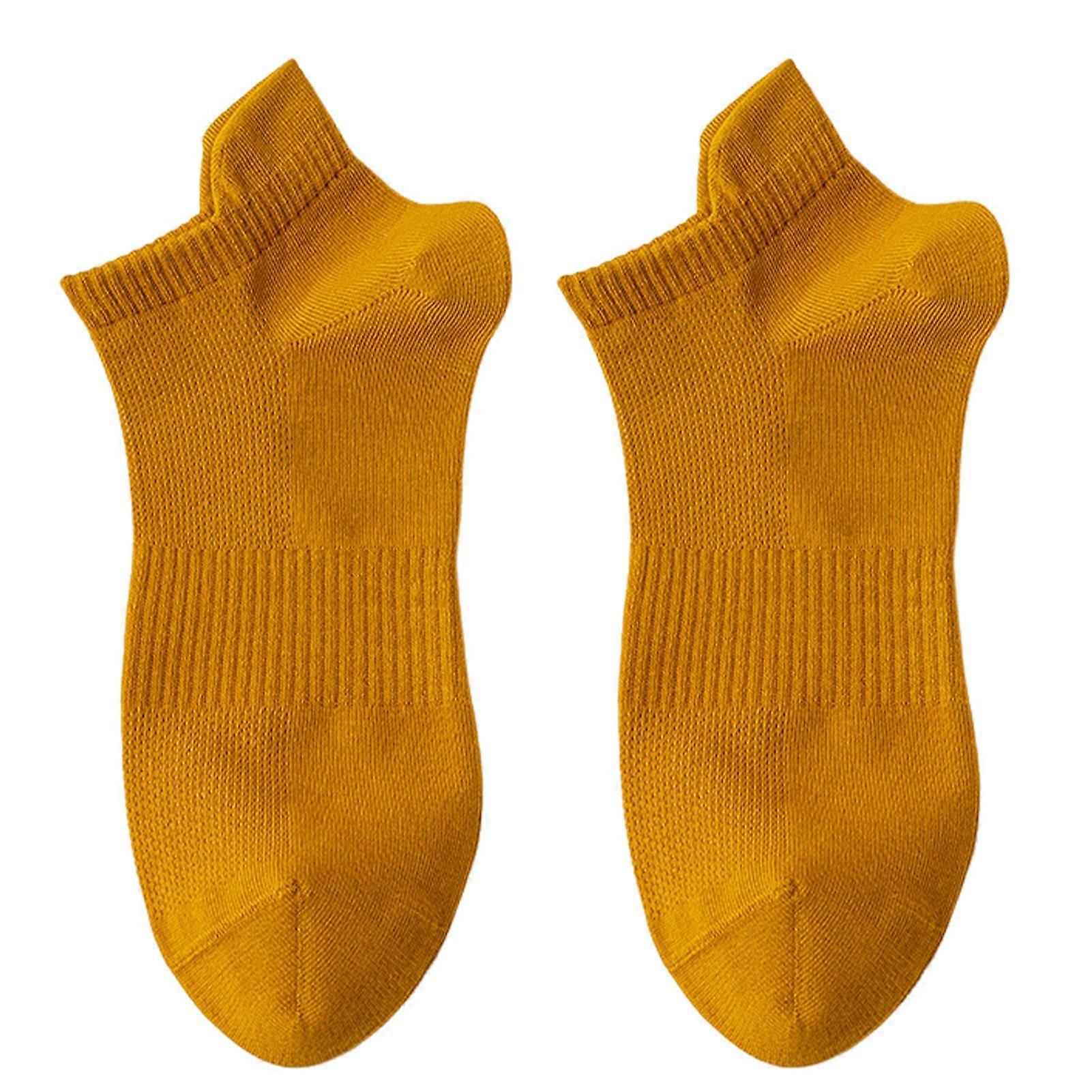 1 Pair Men Boat Socks Low-cut Shallow Cotton Solid Color High Elasticity Anti-slip Soft Sweat-absorption Anti-shrink Sports Short Invisible Socks
