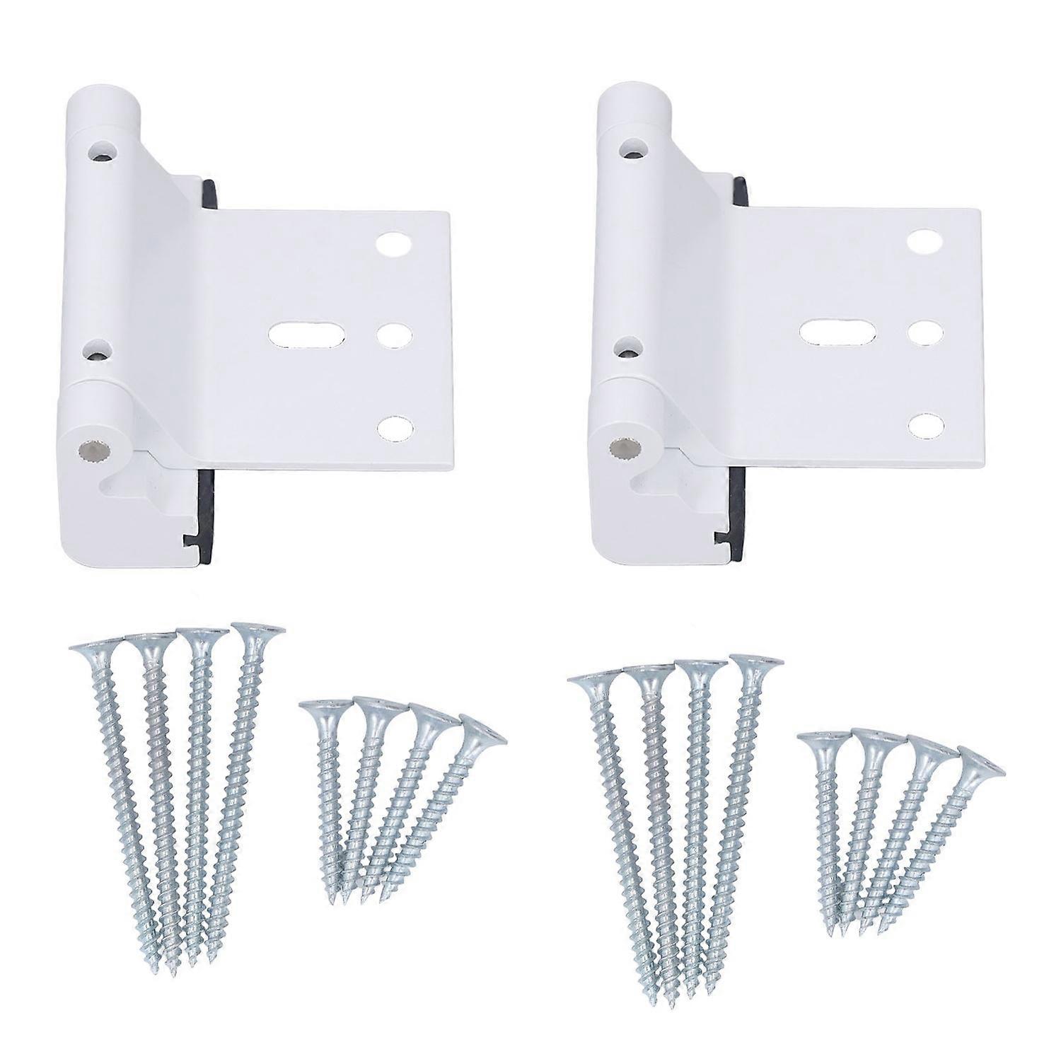 2 Set Home Security Door Reinforcement Lock Aluminum Alloy Spring Loaded Tamper Proof Security Lock 