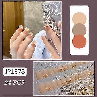 French Style Butterfly False Nail No Need To Apply Gel Polish Or Nail Polish Fashion Of Women's Decorations