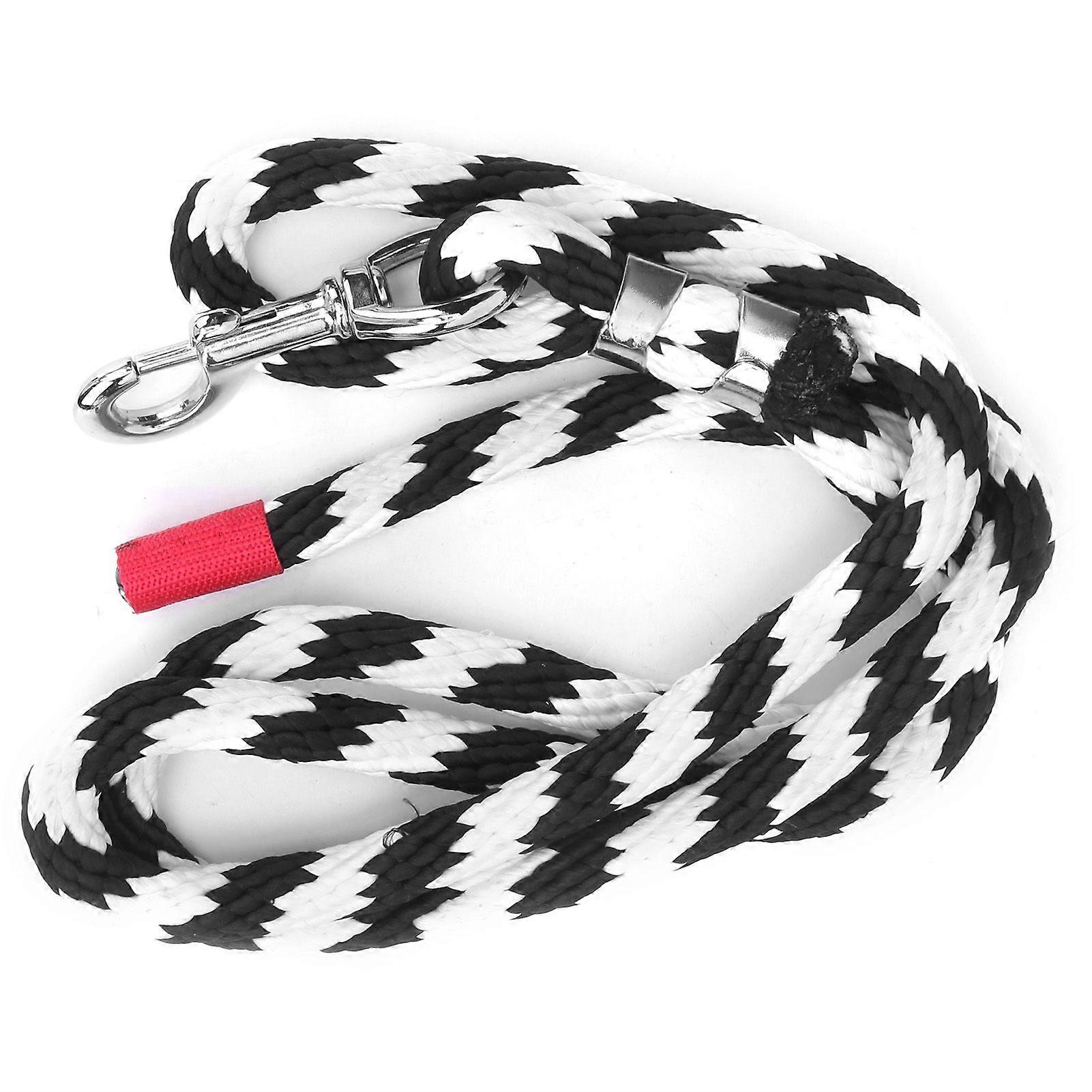 馬用リードロープ 馬の大型犬、羊、その他の家畜用の太い合金フック付き強力な編組リードロープ