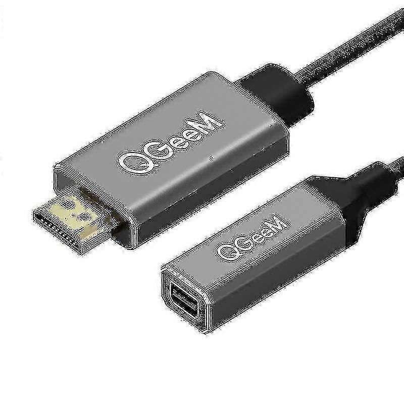 Qgeem Hdmi Single zu Mini DP Konverter Adapter Kabel Uhd 4k@30hz Stecker