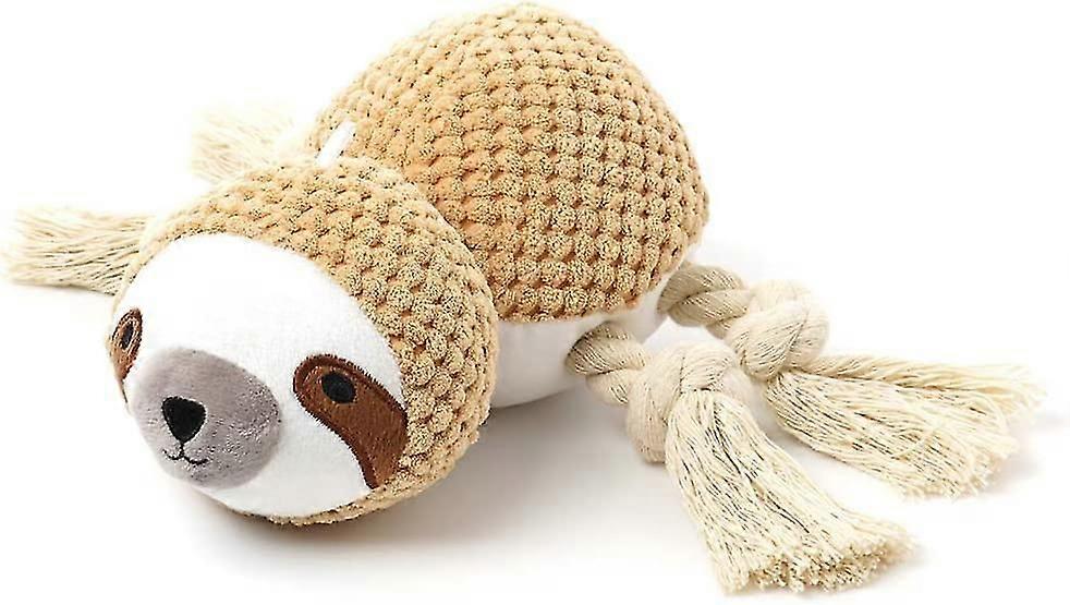 Plush Interactive Pet Toy Sloth Dog Chew Squeaky Durable Toy