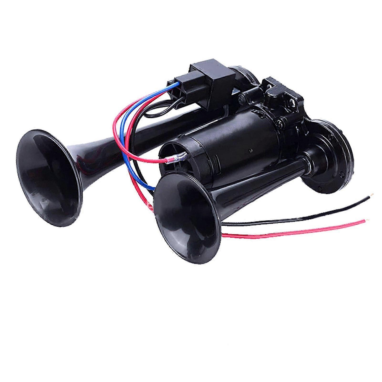 600DB Doppeltrompeten, Super Loud Hupen Kit mit Kompressor Universal für 12V Autos Motorräder LKWs Züge Boote MK7303