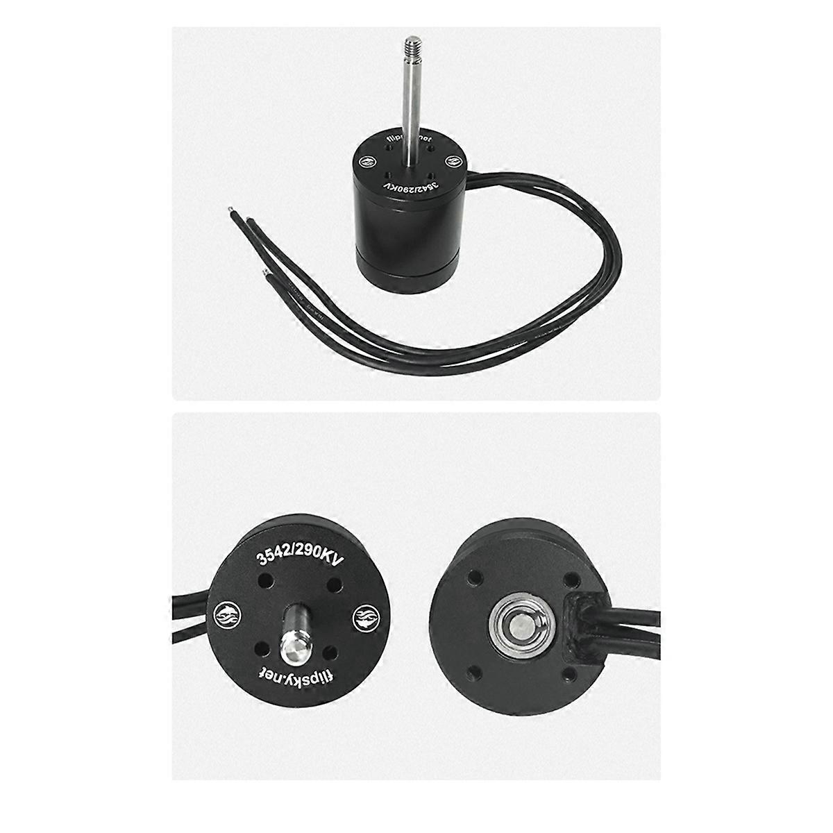 3542 Waterproof Motor with Fan 290KV 360W Power Motor IP58 3-12S for Surfing Boat Underwater Thrus