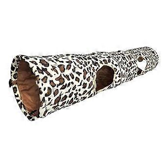 Grand pliable pour chat tunnel pour chat jouets pour chat tunnel de jeu Tube durable 2/3 voies Refuge en peluche chaude Tunnel froissé pour