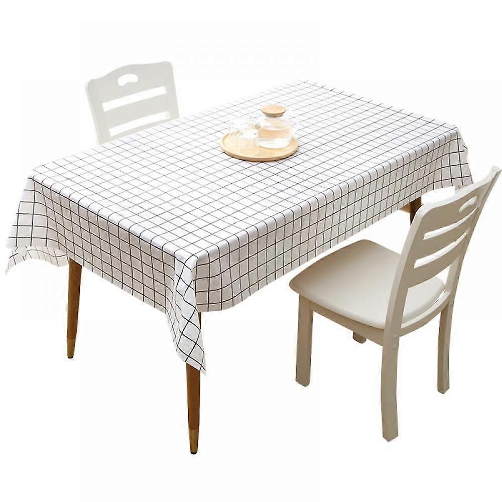 Fresh Plaid Tablecloth Household Tablecloth Dining Tablecloth  Waterproof Tablecloth