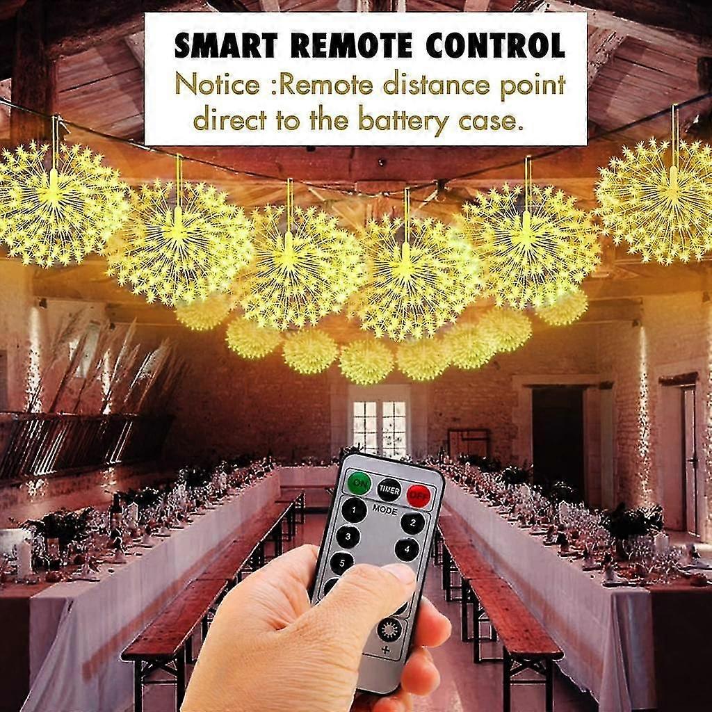 Dcoration de Nol - Set Of 2 198led Fairy Lights With Remote Control - Blanc