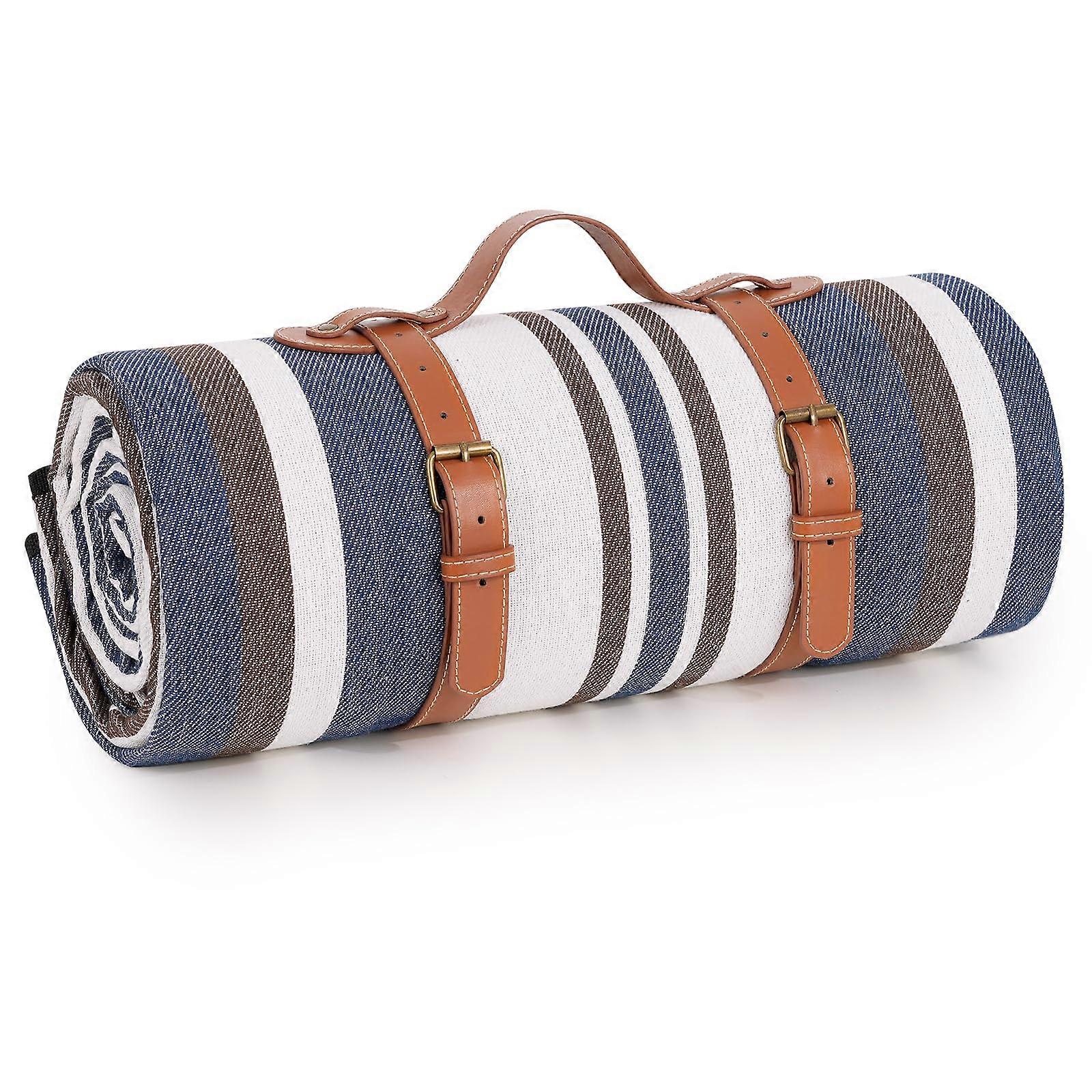 Extra Large Picnic & Beach Blanket, 3-Layer Outdoor Blanket for 6