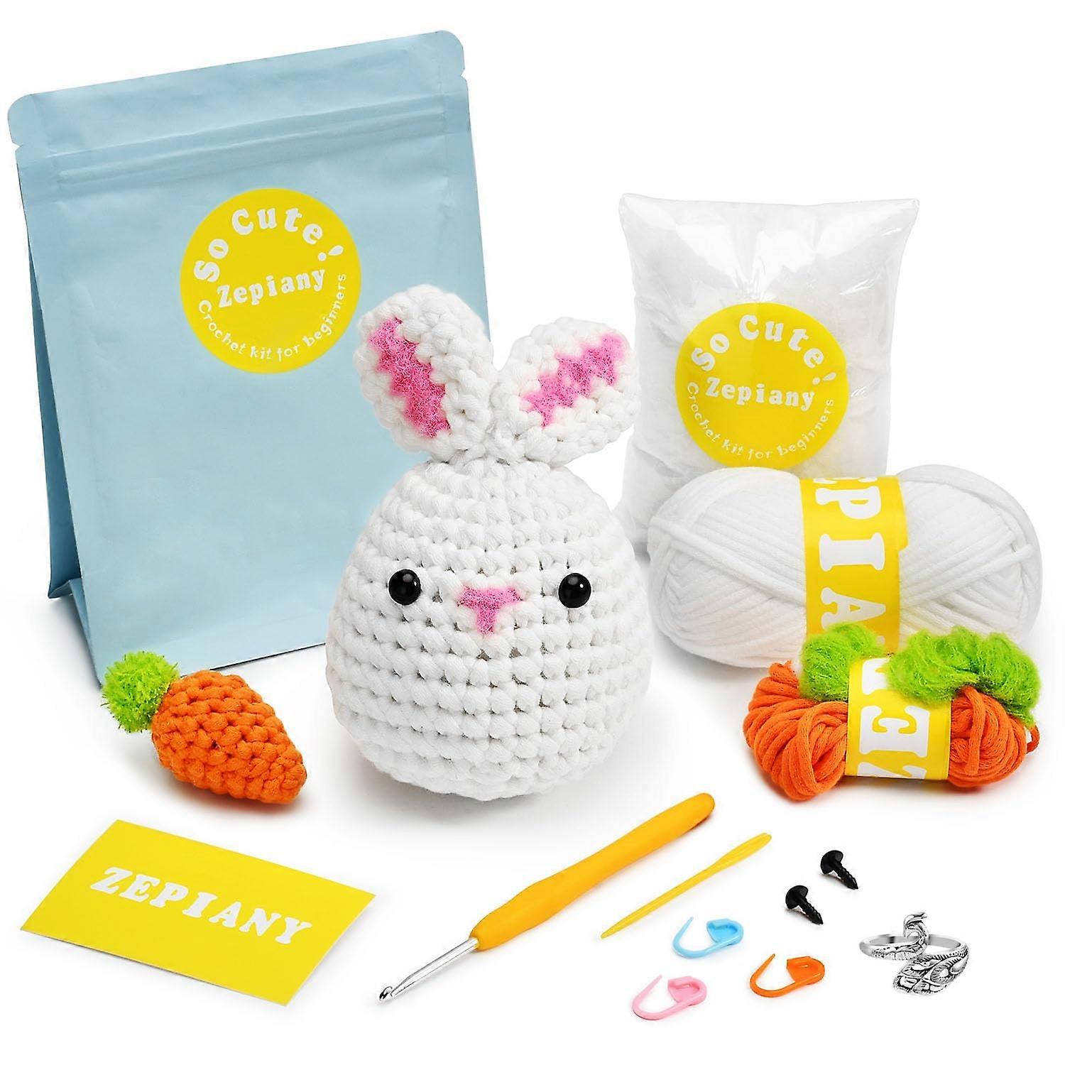 1 Kit Crochet Kit for Beginners DIY Step-by-Step Video Tutorials