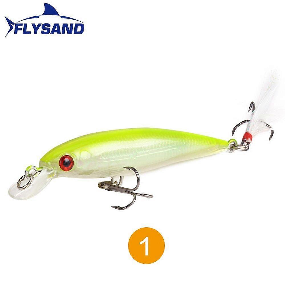 FLYSAND Laser Minnow Fishing Lure Artificial Japan 90mm 7.2g Hooks Freshwater Saltwater Fishing for Carp