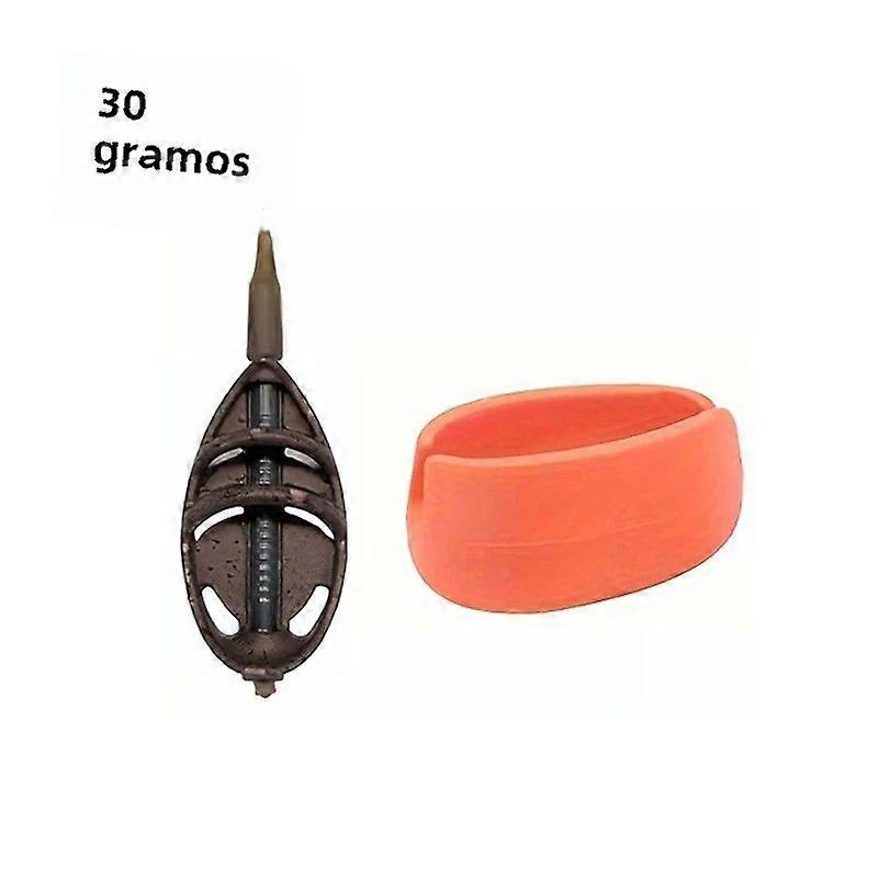 Fishing Rod Accessories Carp Method Food Set with Zinc Alloy Feeder and 30g/40g/50g Weights