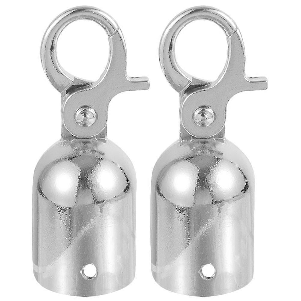 2pcs Cord Stopper Decking Rope Stopper Stainless Steel End Tip Caps Rope End Connectors