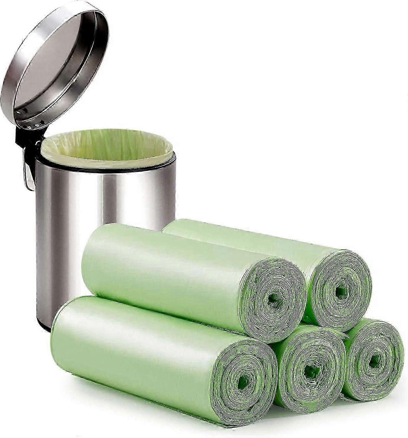 Small Bin Liners 45*50cm Biodegradable Trash Bags 4 roll Garbage Bags