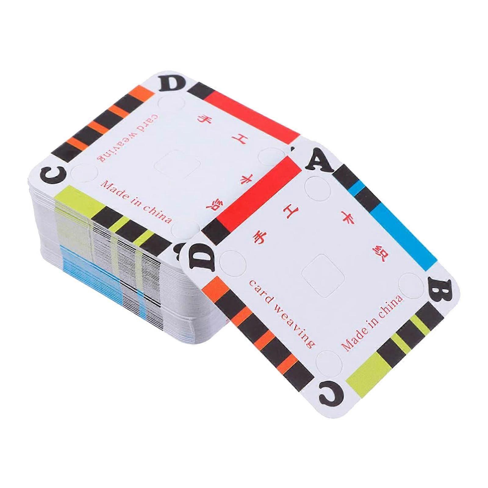 Pack of 100 Weaving Cards Tablet Smooth Surface for Loom or Inkle Loom DIY