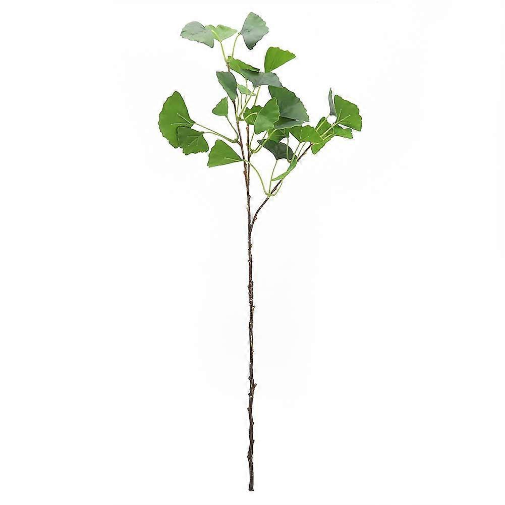 3 Fork Ginkgo Leaf Simulation Plant Plastic Leaf Simulation Leaf Plant Wall mount