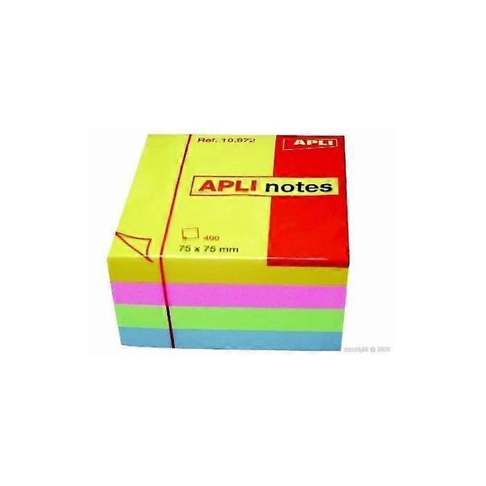 Sticky Notes - APLI-AGIPA - Memo - 7.5x7.5cm - 400 sheets - Pastel colors