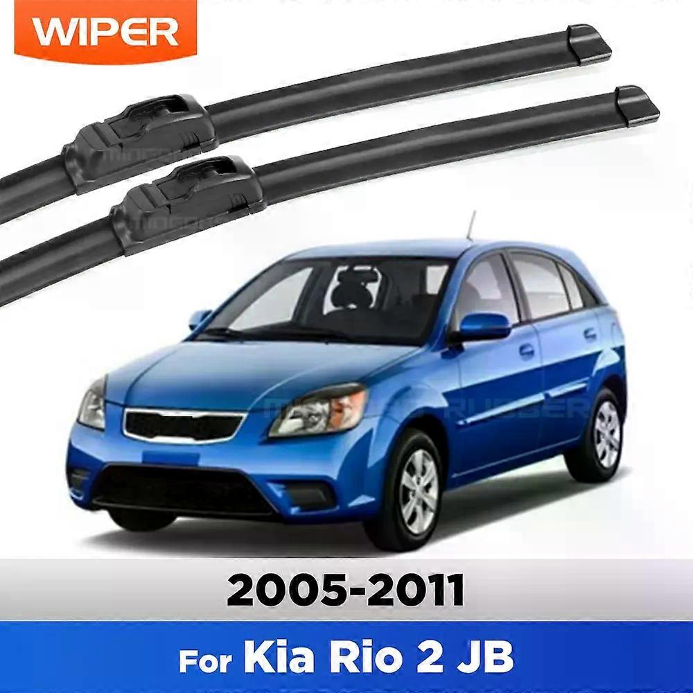 Kia Rio 2 JB 2005 - 2011 Silecek Ön Silecek Lastikleri Ön Cam Temiz Cam Araba Yağmur Fırçaları 22 "+ 16"
