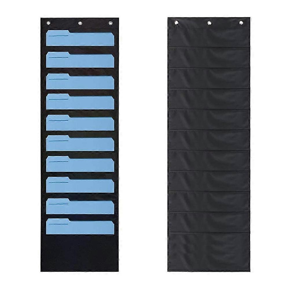 Storage Pocket Chart For Classroom And Office, Hanging Wall Organizer, Space-Saving Design, Large Storage Capacity, Heavy Duty Loads, Durable