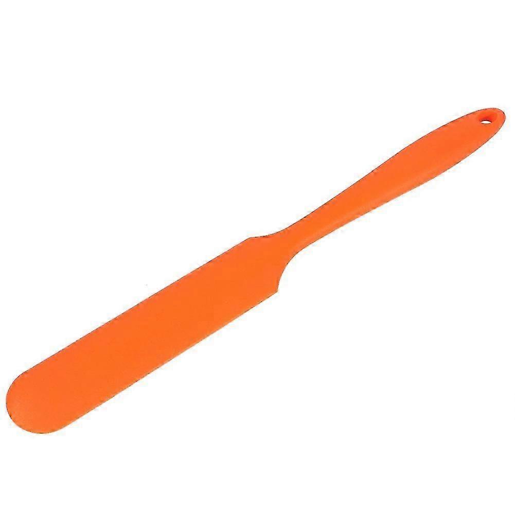 Cake Cream Butter Spatula Mixing Batter Scraper Brush Silicone Baking Cook Tool Orange