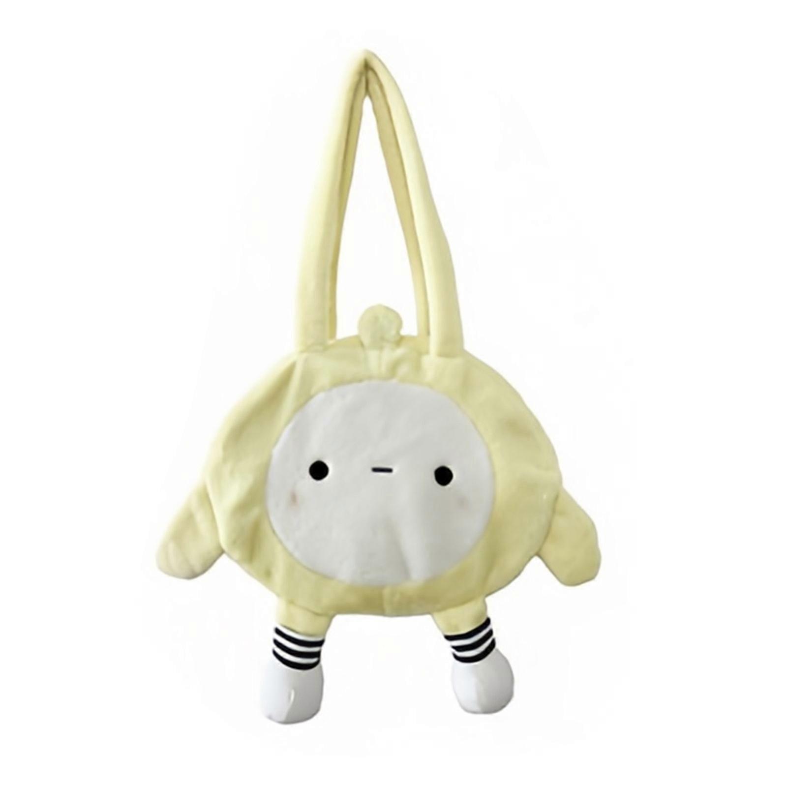 Durable and Easy to Use Large Capacity Shoulder Bag with Lovely Cartoon Pattern for Students Yellow