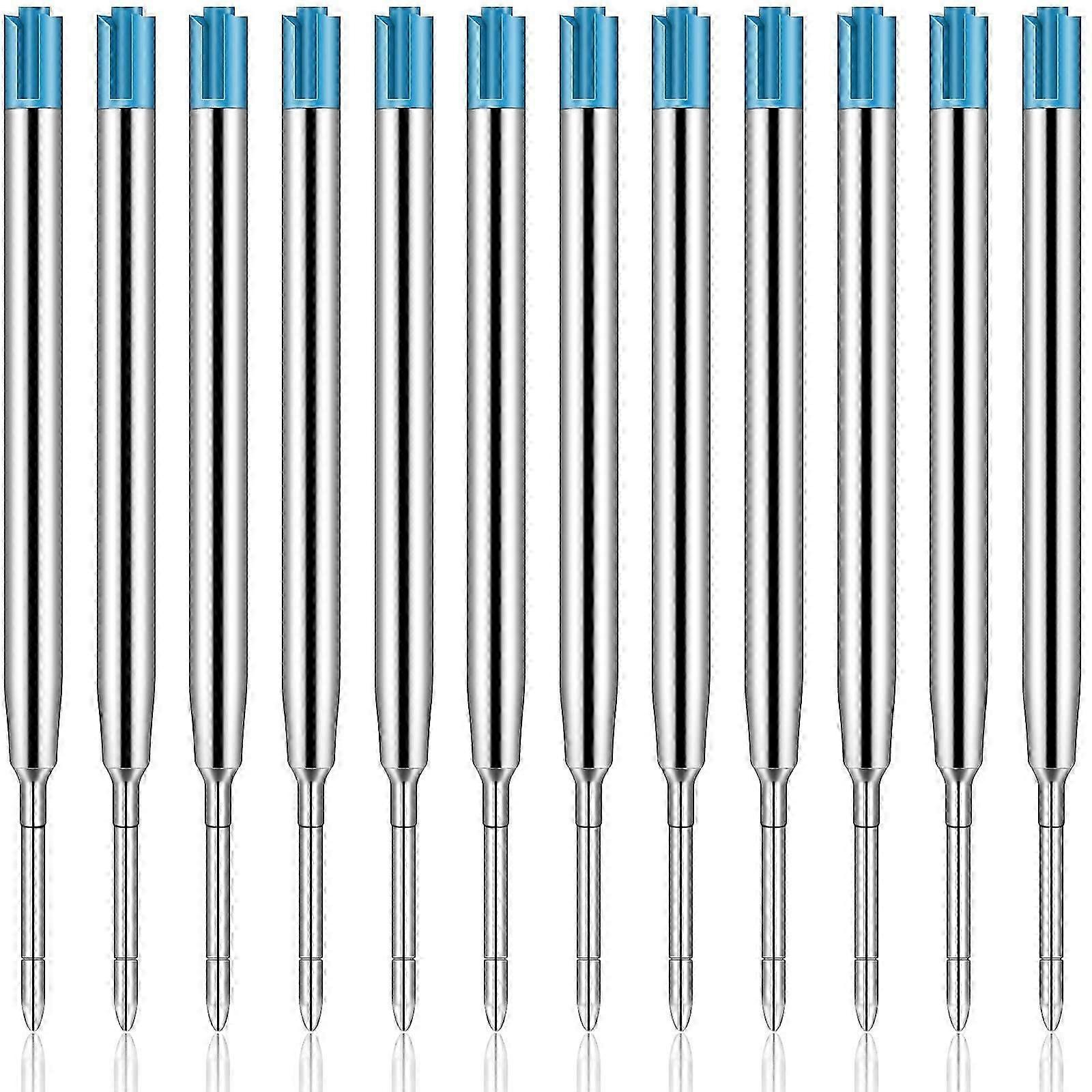 50Pcs Replaceable Ballpoint Pen Refills Metal Refill Smooth Writing Pen Refills 1.0 mm Replacement