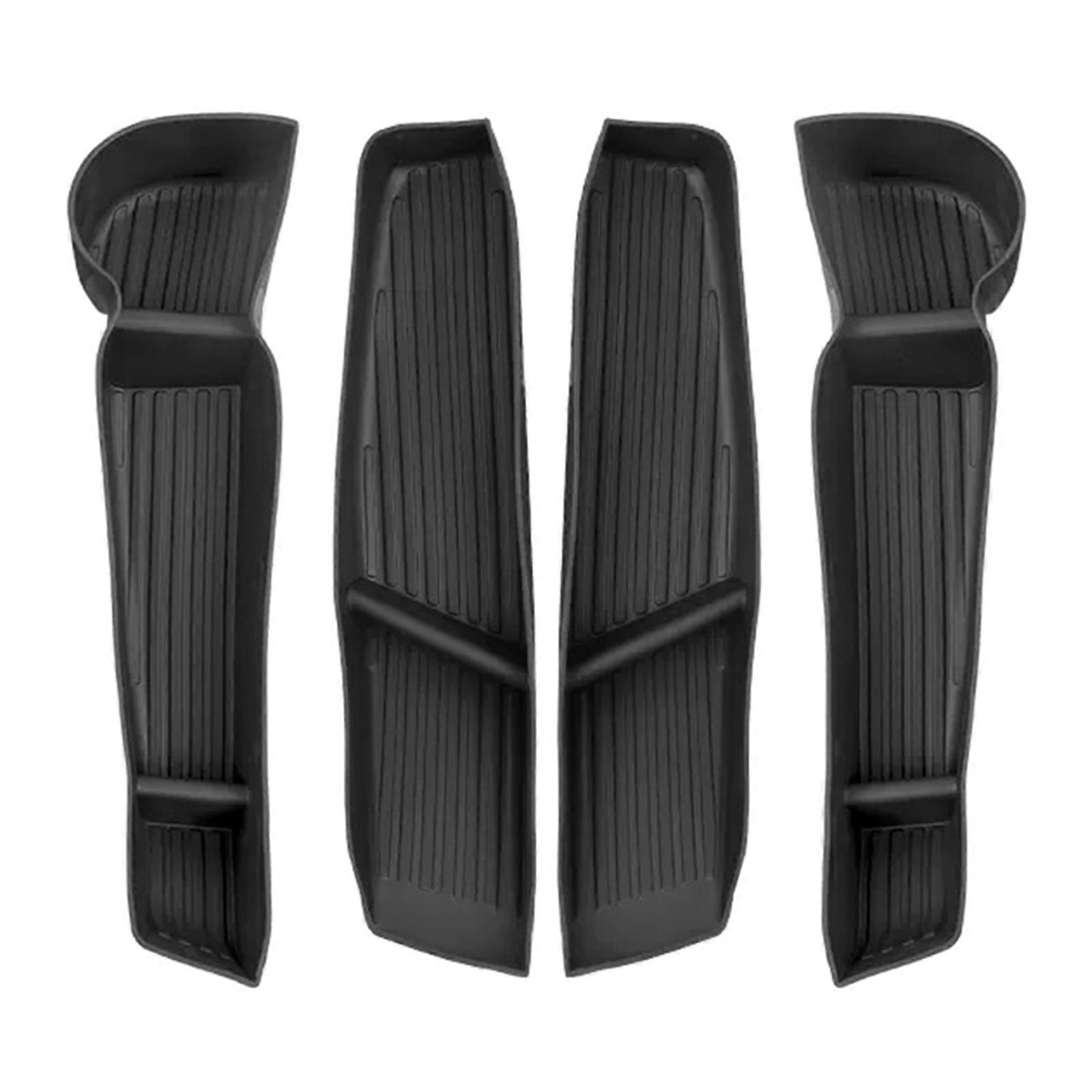 For   Door Side Storage Box Handle Pocket Armrest Flocked Passenger Storage Tray Container Multicolor