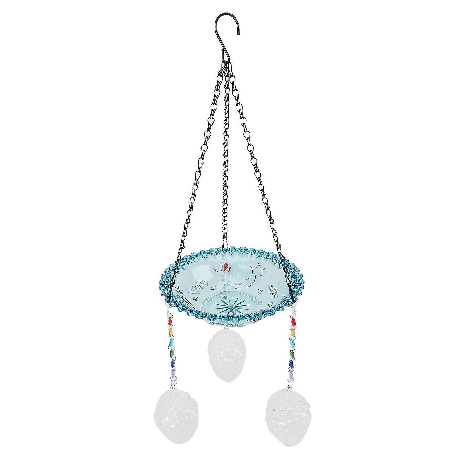 Riippuva lintukylpy lintujen syöttölaite monikäyttöinen innovatiivinen kevyt suuren tilan riippuva lintukylpy ulkopuutarhan nurmikolle 