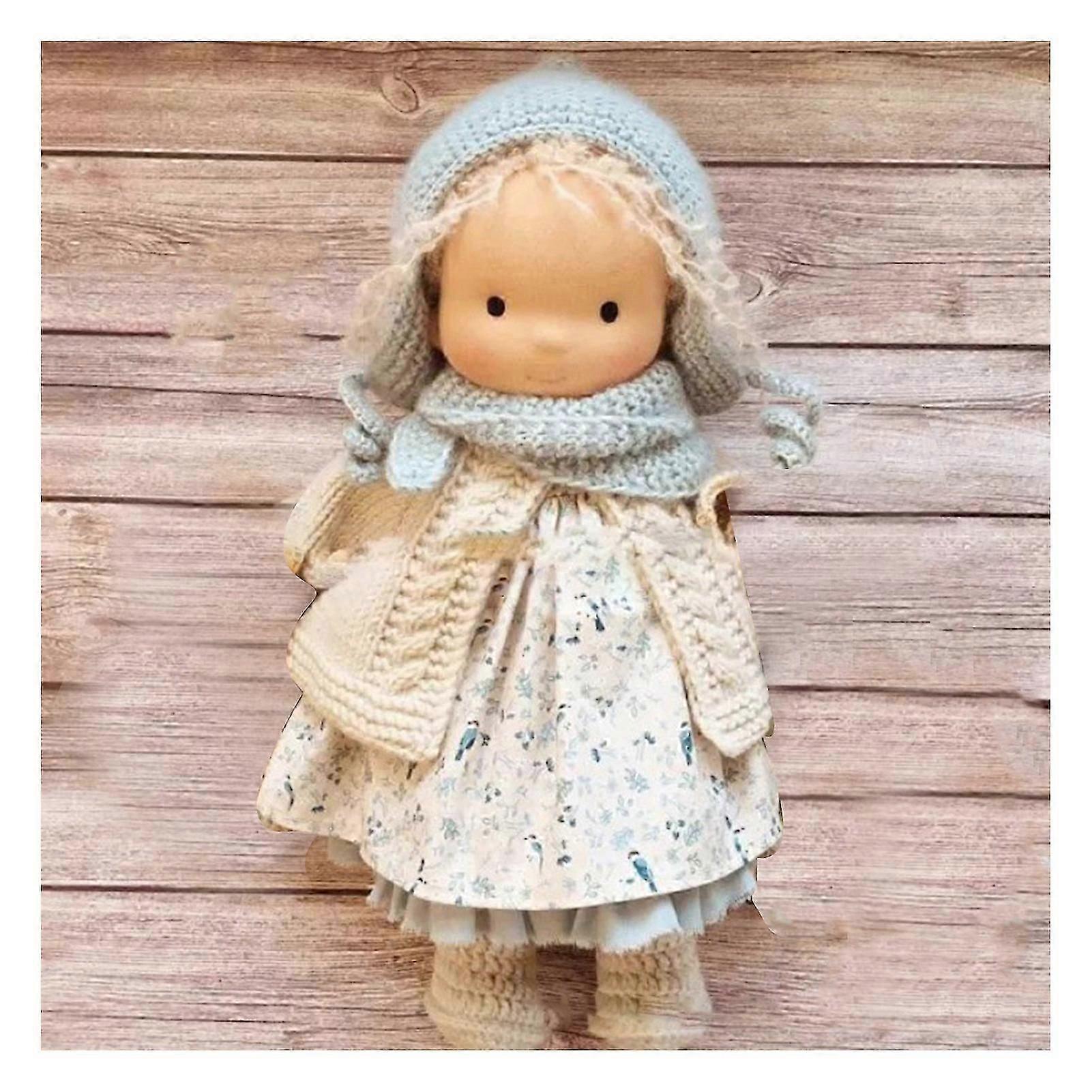 Poupée Waldorf faite à la main, poupée Waldorf faite à la main, poupée au crochet vintage