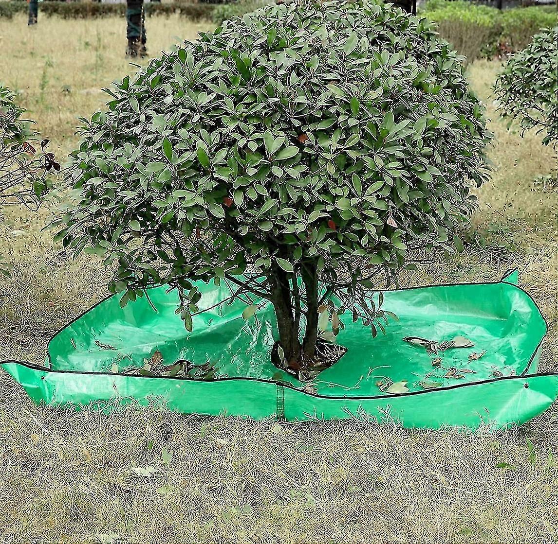 For New Garden Tree Pruning Tarp with 12 Inch Hole