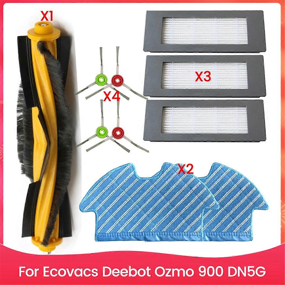 For Ozmo 900 DN5G Filters Side Brushes Roller Brush