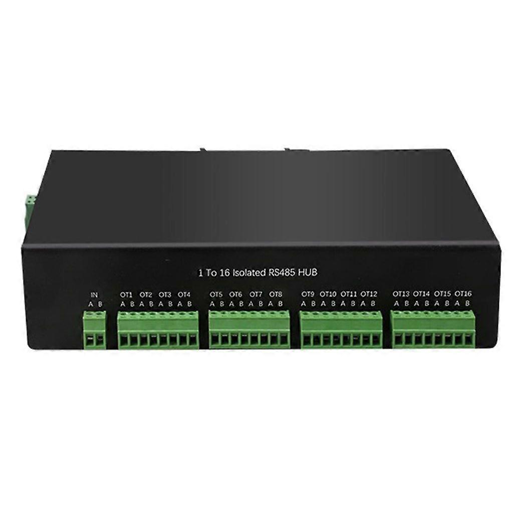 RS485 Hub 16-Channel RS485 Splitter 16-Port 485 Sharer Splitter 1 In 16 Out