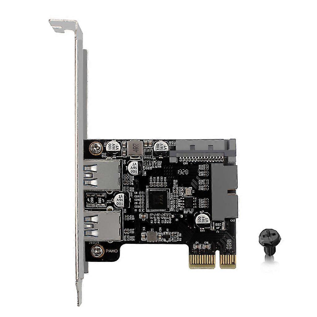 PCI-E to 2 Port USB 3.0 Adapter PCI-E Expansion Card with 19-Pin Power Connector