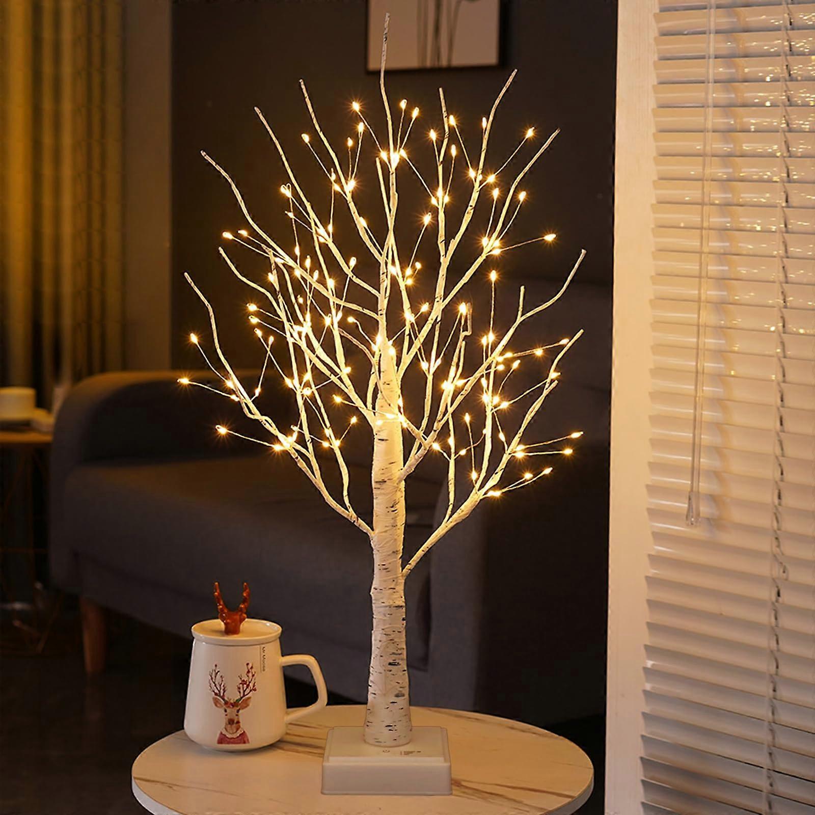 1 Tree White Lighted Trees for Indoor Decor 2FT Size