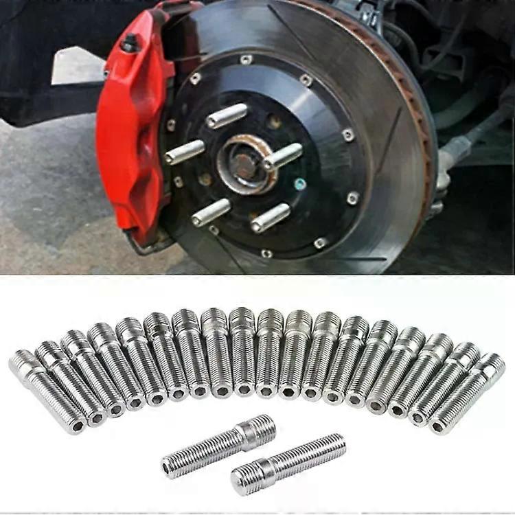 Universal Car Wheel Stud Conversion Adapters-M12x1.25 to M12x1.5,20 PCS,