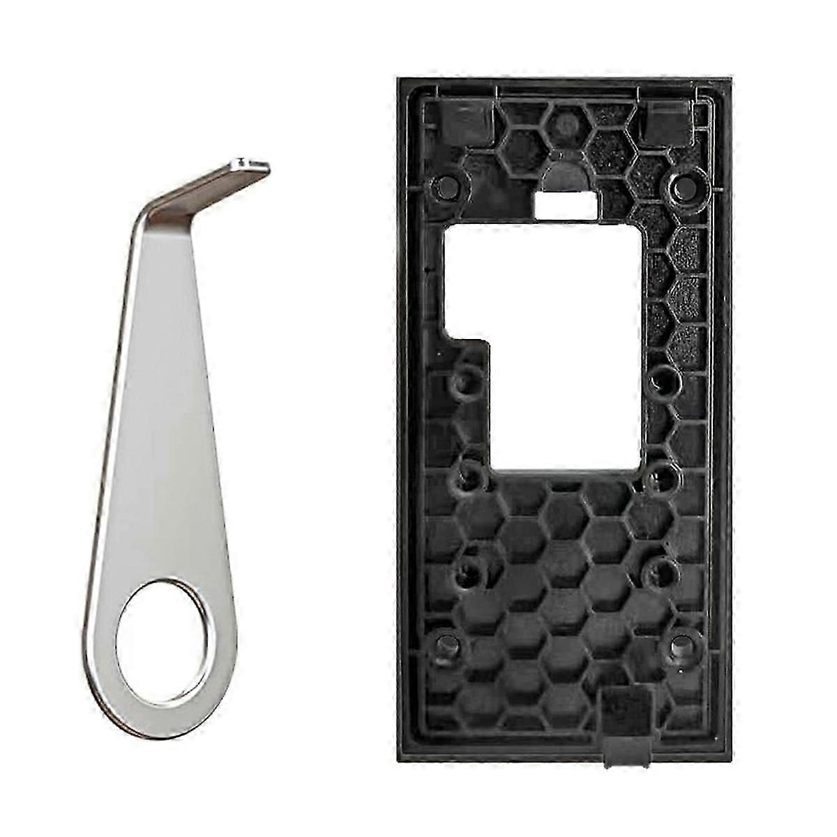 جبل جرس الباب الدائري بدون حفر لجرس الباب للبطارية الحلقية (إصدار 2024) ، جرس الباب اللاصق Mounting Pl