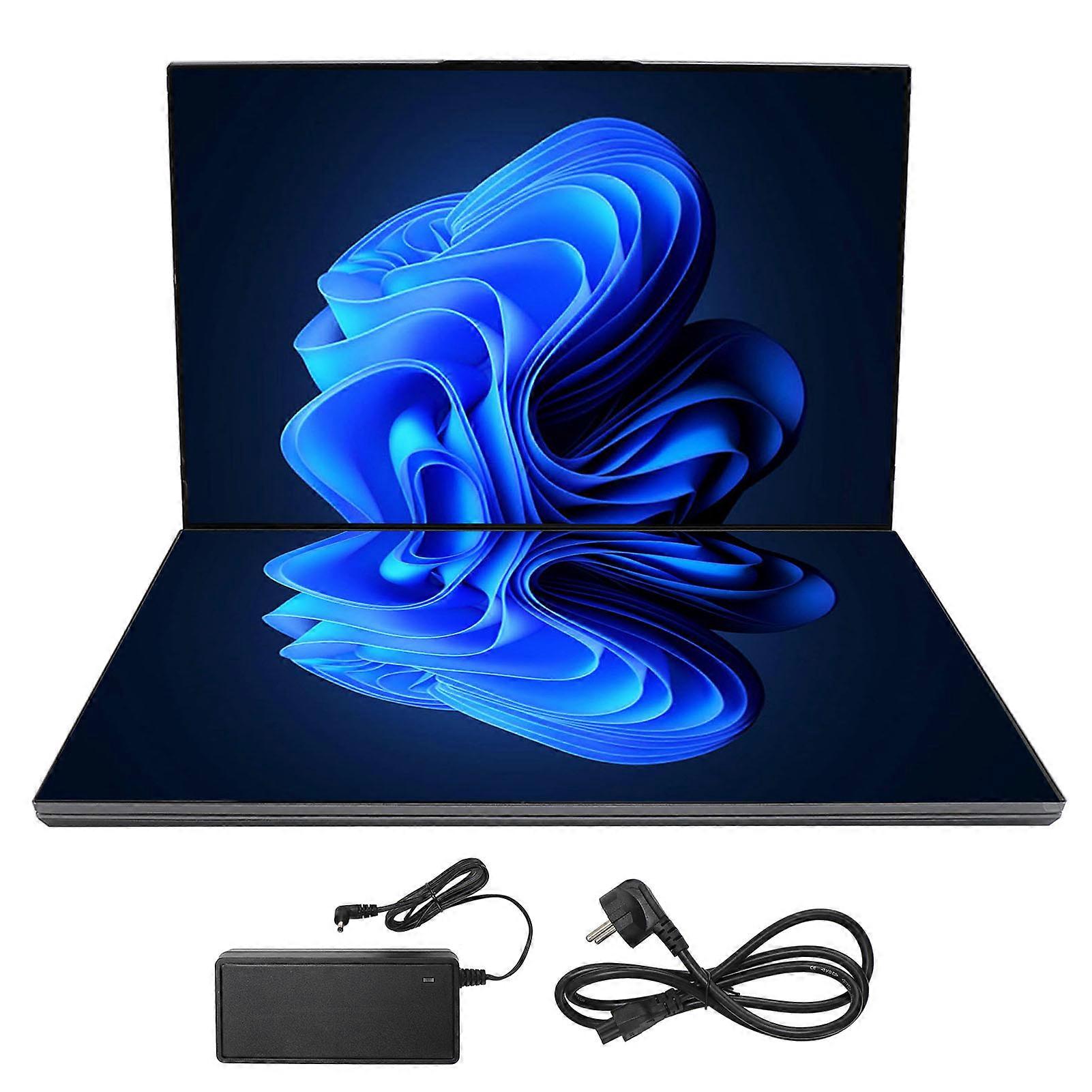 16 pouces HD double écran 180 ° pliable DDR5 16 Go 256 Go SSD 9000mAh I7 1270p processeur écran tactile ordinateur portable pour le bureau