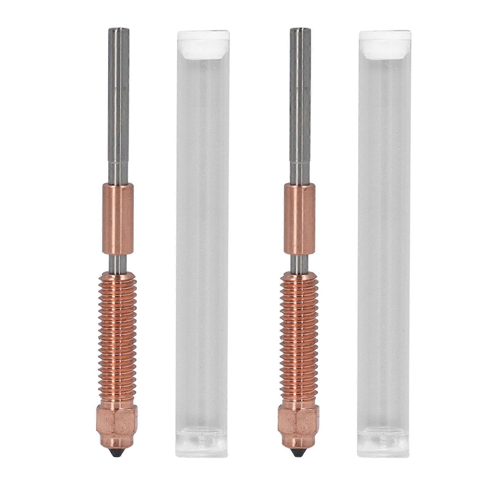 2Pcs Quick Swap 3D Printer Nozzle Integrated Replacement Ti Copper Alloy Hardened Steel Tri Metal for Ender 3 V3