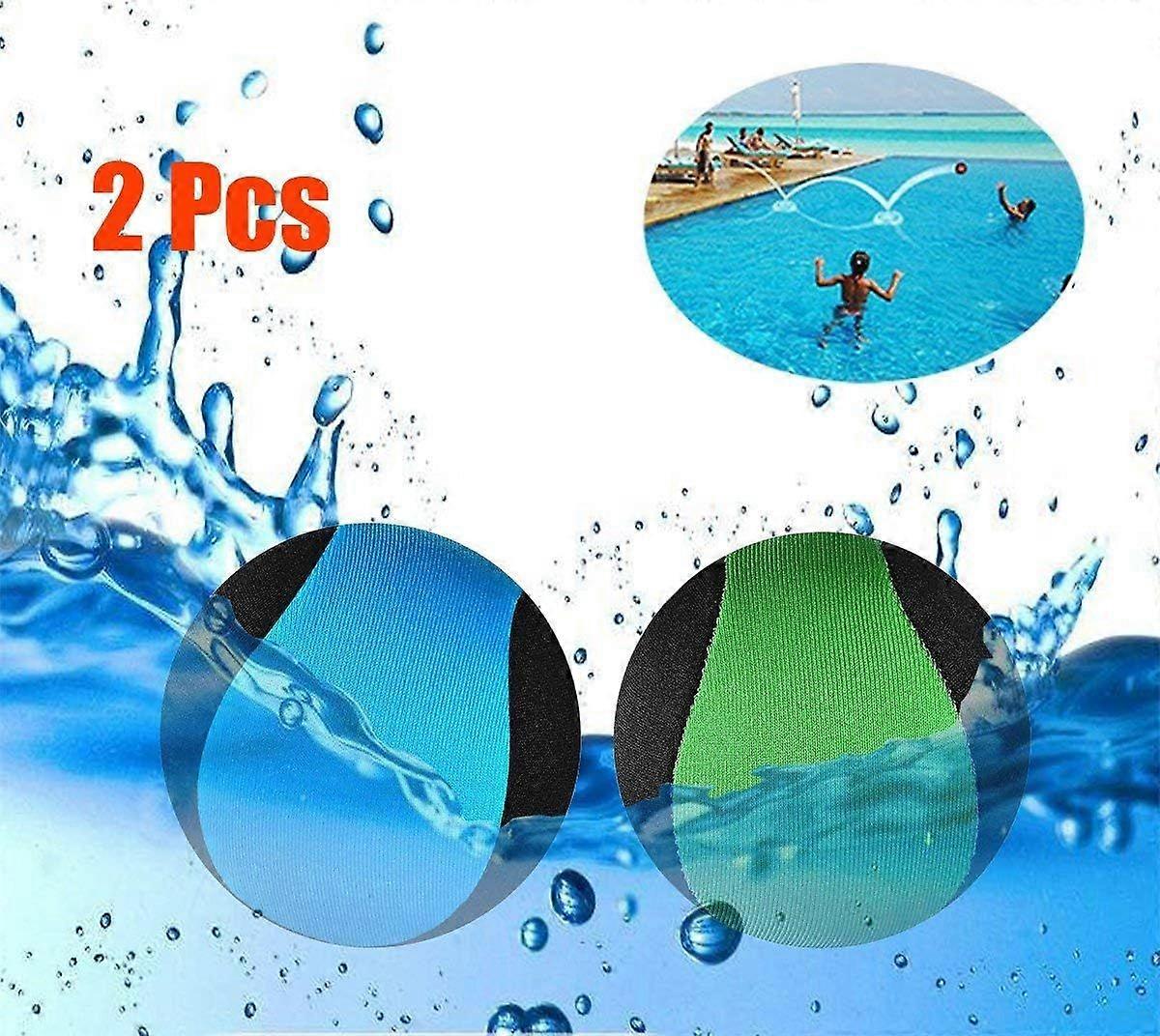 2 Pcs Water Bouncing Ball for Pool and Sea Fun Water Sports Game for Teens Adults Family and Friends (Blue+Green)