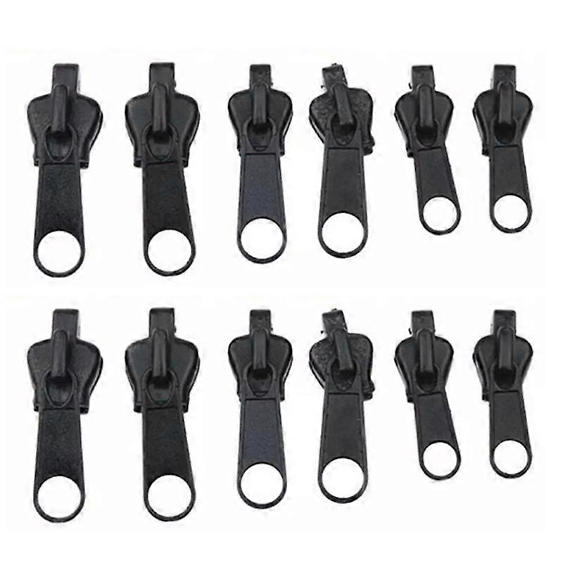 12Pcs 3 Sizes Universal Instant Fix Zipper Repair Kit Replacement Zip Slider Teeth Rescue New Design Zippers Sewing Clothes