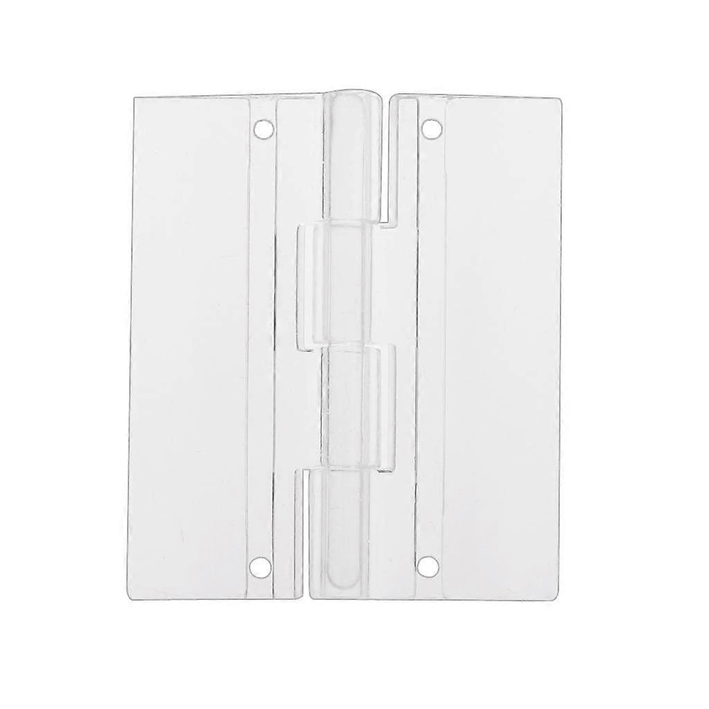 2x Acrylic Cabinet Hinge Hinges 45x38mm