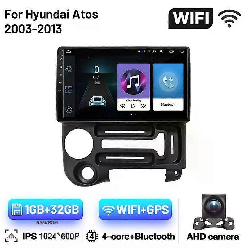 Bilradio Bilradio Android13 Carplay Android Auto För Hyundai Atos 2003-2013 Bluetooth WIFI GPS Bilvideo Stereo Subwoofer Navigation