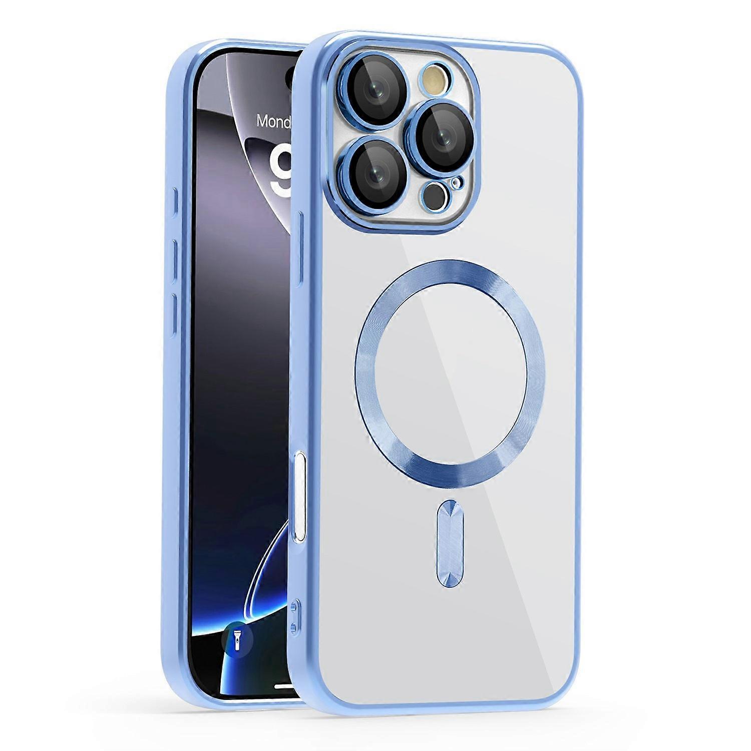 For iPhone 16 Pro Case Compatible with MagSafe TPU+PC Clear Back Cover