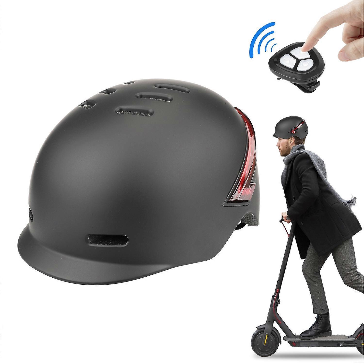 Cycling Helmet Ultralight Bicycle Helmet with Warning Light Remote Control