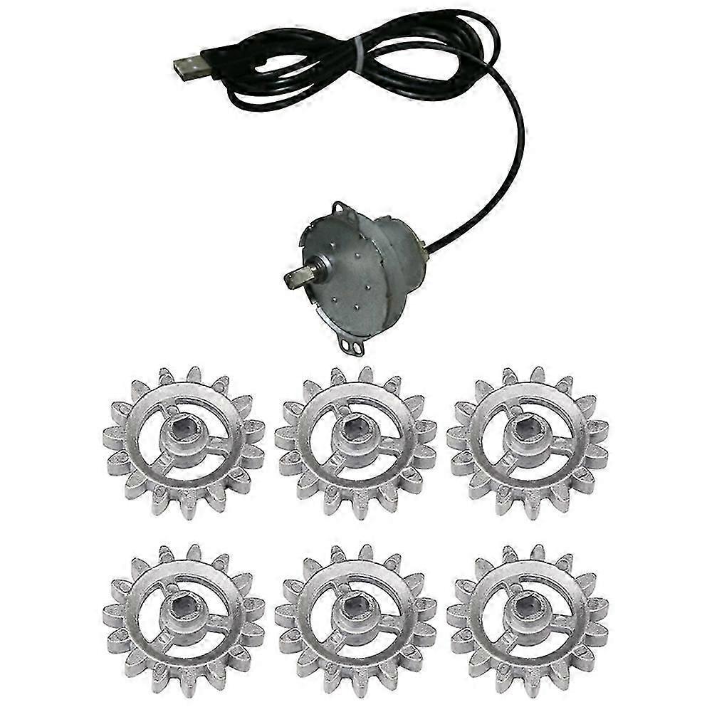 自動ロティサリーグリルツールメタルバーベキューロータリーフレームギア(USBケーブルモーター付き)DIY自動腐敗