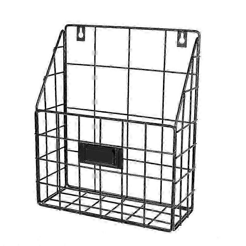 Wire Tray Mail Basket - Wall Mounted Hanging Folder/Document Organizer - Economic & Easy to Install