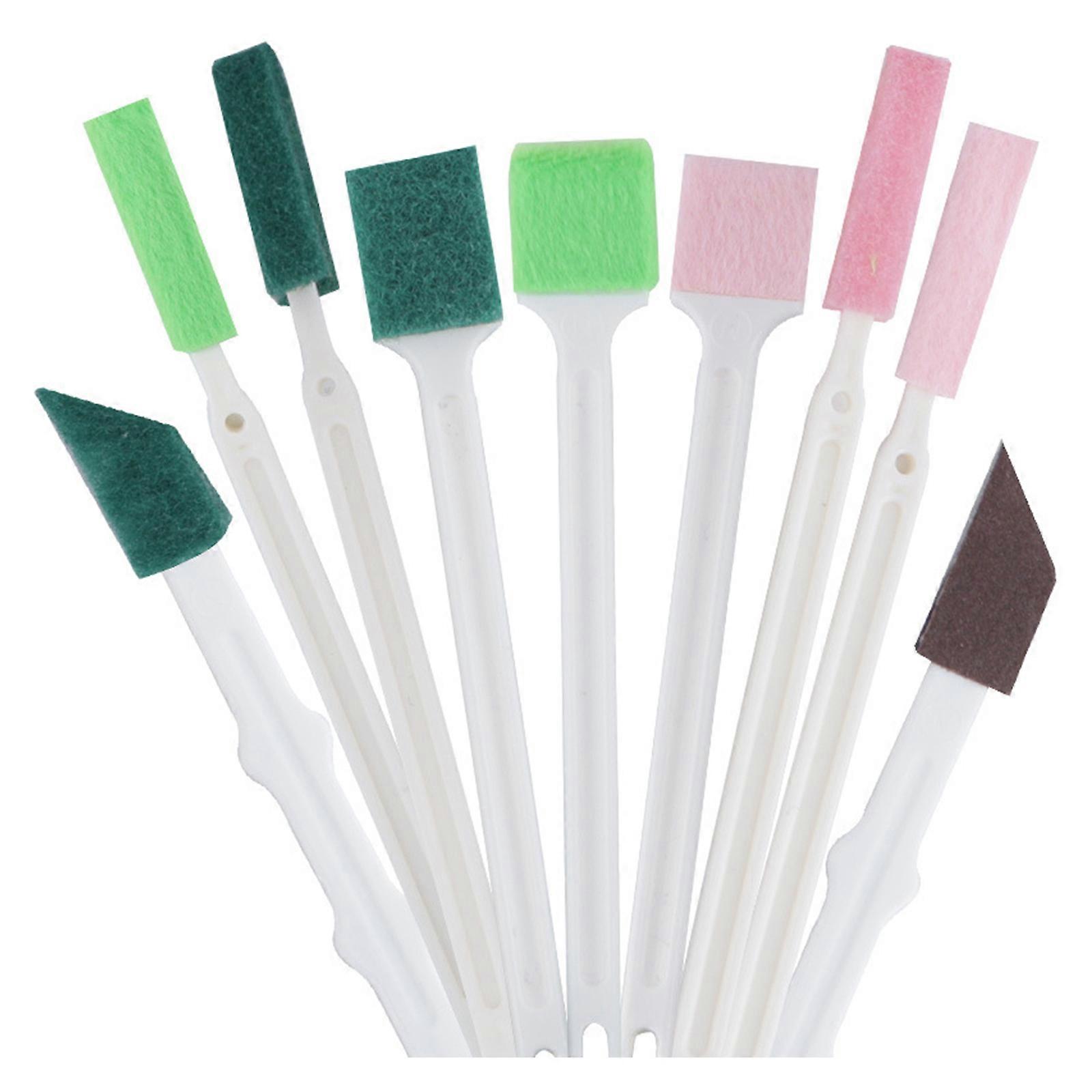 1set/9pcs MultiSize Cleaning Brushes Designed For Kitchen Sinks And Narrow Crevices With Comfortable Handle Cleaner