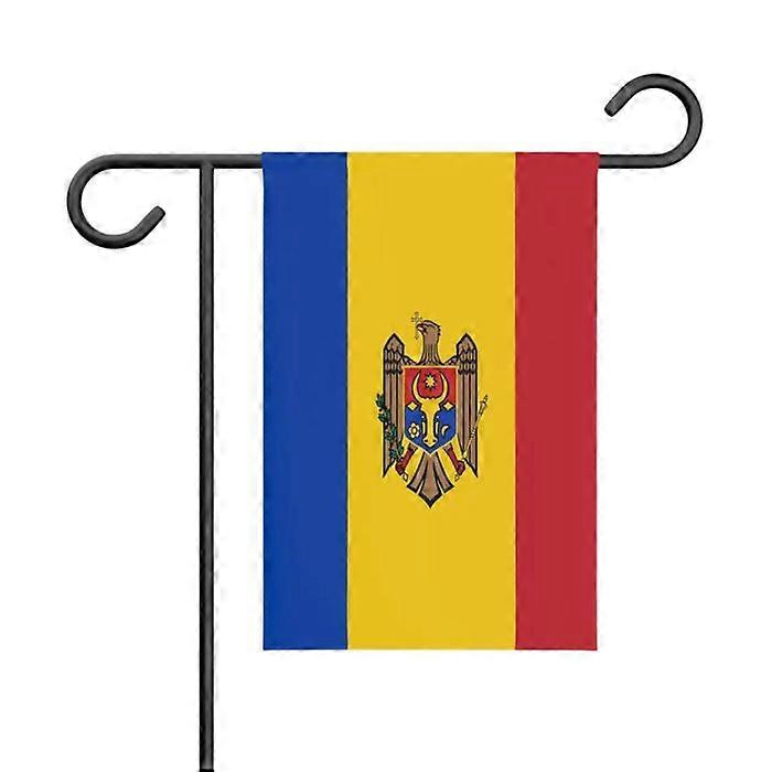 Flag - Moldova - 32 x 47.5 cm - Polyester - Double-Sided Print - Outdoor Garden