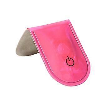Flashing Night Running Lamp Magnetic Compacts Lights Bicycles Lamp Fluorescent for Night Safety Running  Red
